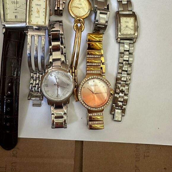 Lot of 9 Womens Watches w/ TFX by Bulova Caravelle by Bulova Elgin and Embassy b - Picture 2 of 5